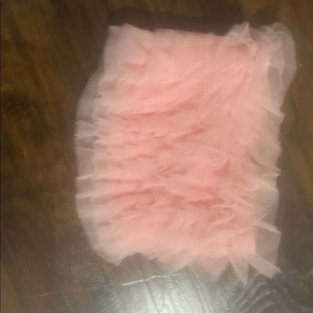 Pink Ruffled Skirt